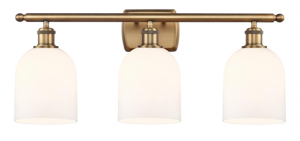 Bella - 3 Light - 26 inch - Brushed Brass - Bath Vanity Light