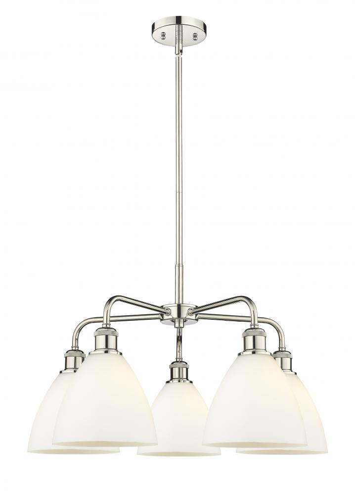 Bristol - 5 Light - 26 inch - Polished Nickel - Chandelier