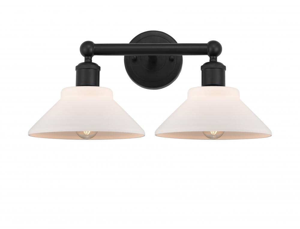 Orwell - 2 Light - 17 inch - Matte Black - Bath Vanity Light