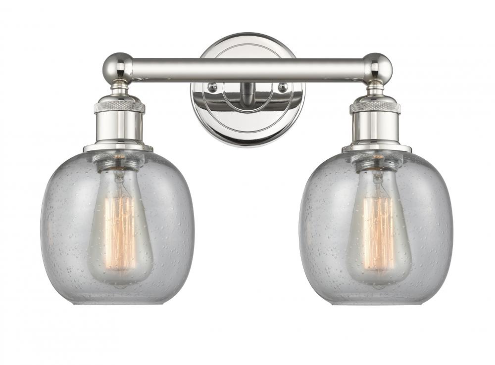 Belfast - 2 Light - 15 inch - Polished Nickel - Bath Vanity Light