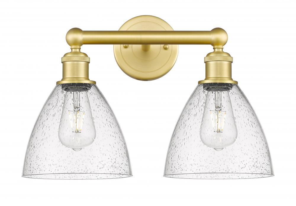 Bristol - 2 Light - 17 inch - Satin Gold - Bath Vanity Light