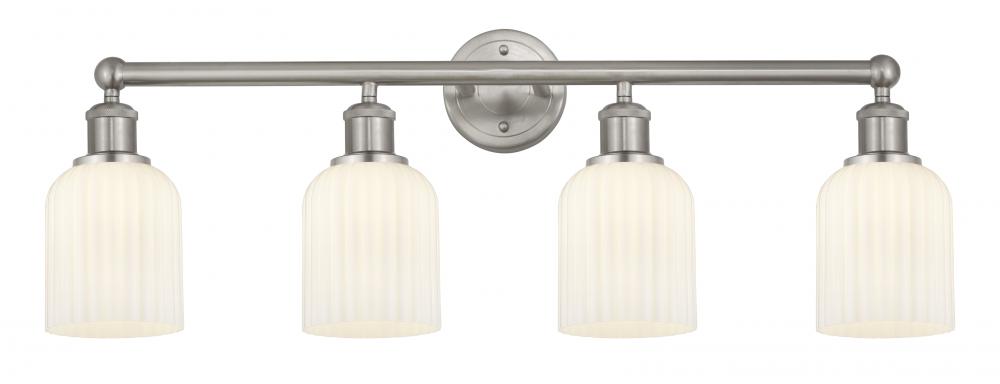 Bridal Veil - 4 Light - 32 inch - Brushed Satin Nickel - Bath Vanity Light