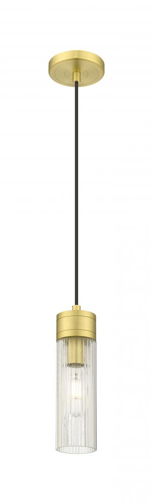 Boreas - 1 Light - 3 inch - Satin Gold - Cord Hung - Mini Pendant