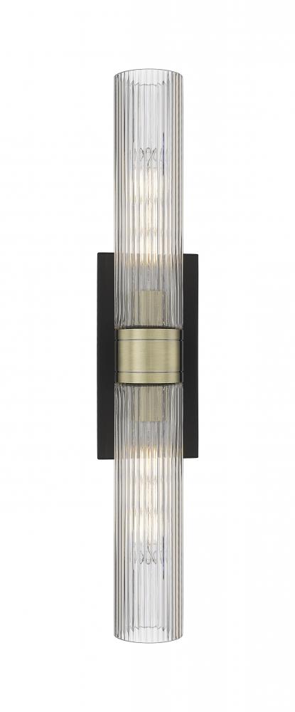 Boreas - 2 Light - 24 inch - Black Antique Brass - Bath Vanity Light