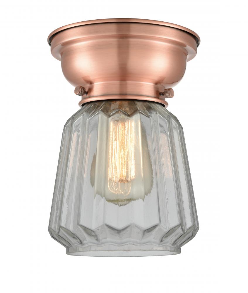 Chatham - 1 Light - 7 inch - Antique Copper - Flush Mount