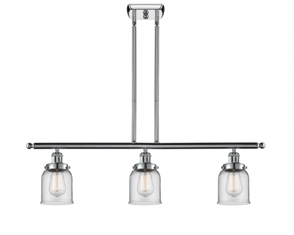 Bell - 3 Light - 36 inch - Polished Chrome - Stem Hung - Island Light