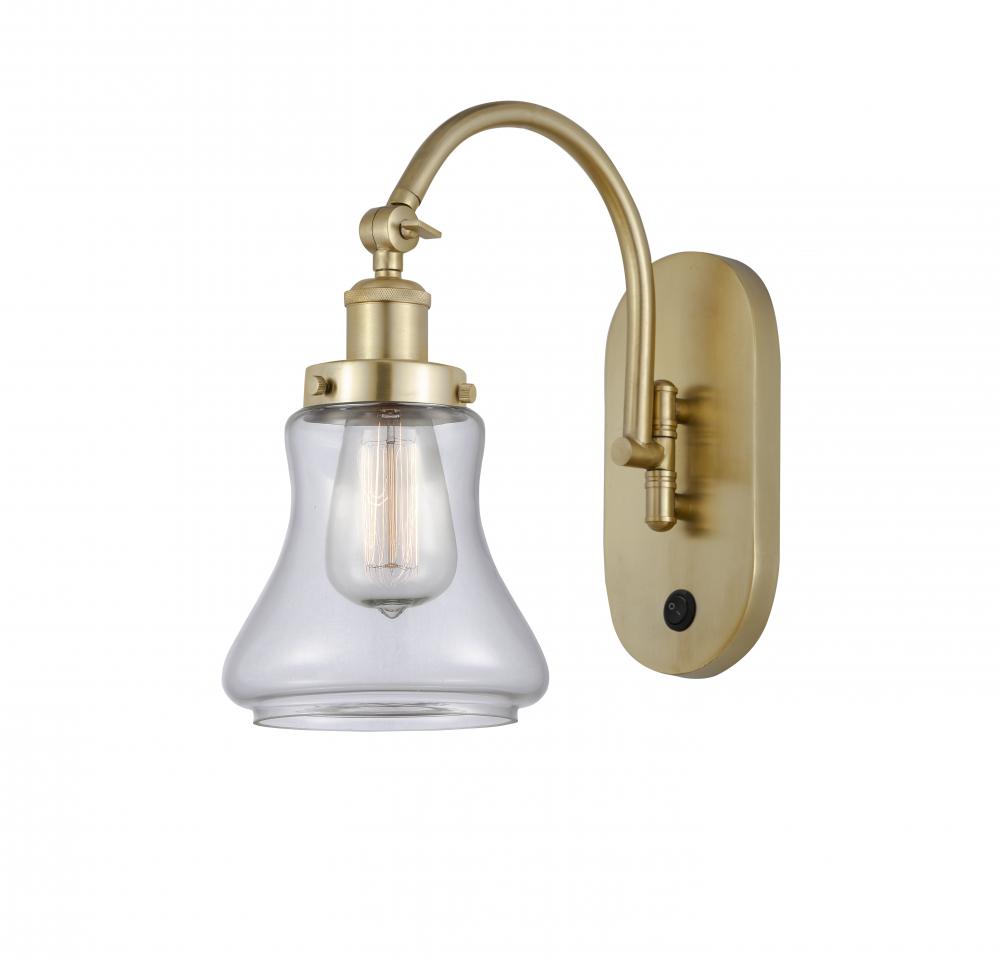 Bellmont - 1 Light - 7 inch - Satin Gold - Sconce