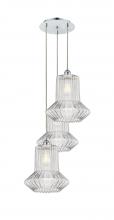 Innovations Lighting 113B-3P-PC-G212 - Springwater - 3 Light - 19 inch - Polished Chrome - Cord Hung - Multi Pendant