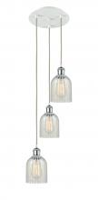 Innovations Lighting 113B-3P-WPC-G2511 - Caledonia - 3 Light - 12 inch - White Polished Chrome - Cord Hung - Multi Pendant