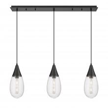 Innovations Lighting 123-450-1P-BK-G450-6SCL - Malone - 3 Light - 38 inch - Matte Black - Linear Pendant