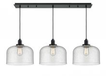 Innovations Lighting 123BK-10BK-0H-BK-G74-L - Whitney - 3 Light - 36 inch - Matte Black - Cord hung - Linear Pendant