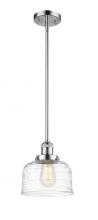 Innovations Lighting 201S-PC-G713 - Bell - 1 Light - 8 inch - Polished Chrome - Stem Hung - Mini Pendant