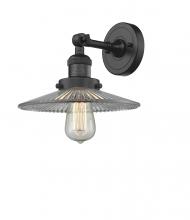 Innovations Lighting 203-BK-G2 - Halophane - 1 Light - 9 inch - Matte Black - Sconce