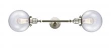 Innovations Lighting 208L-SN-G204-8 - Beacon - 2 Light - 8 inch - Brushed Satin Nickel - Adjustable Bath Vanity Light