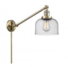Innovations Lighting 237-AB-G74 - Bell - 1 Light - 8 inch - Antique Brass -Adjustable Swing Arm