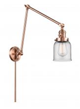 Innovations Lighting 238-AC-G52 - Bell - 1 Light - 8 inch - Antique Copper -Adjustable Swing Arm