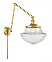 Innovations Lighting 238-SG-G542 - Oxford - 1 Light - 12 inch - Satin Gold - Swing Arm