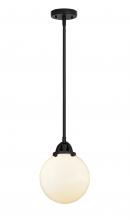 Innovations Lighting 288-1S-BK-G201-8 - Beacon - 1 Light - 8 inch - Matte Black - Cord hung - Mini Pendant