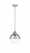 Innovations Lighting 288-1S-SN-HFS-82-SN - Hampden - 1 Light - 9 inch - Brushed Satin Nickel - Cord hung - Mini Pendant