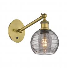 Innovations Lighting 317-1W-BB-G1213-6SM - Athens Deco Swirl - 1 Light - 6 inch - Brushed Brass - Sconce