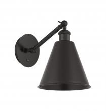 Innovations Lighting 317-1W-BK-MBC-8-BK-LED - Berkshire - 1 Light - 8 inch - Matte Black - Sconce