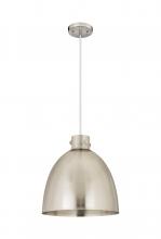 Innovations Lighting 410-1PL-SN-M412-16SN - Newton Bell - 1 Light - 16 inch - Satin Nickel - Cord hung - Pendant