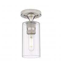 Innovations Lighting 434-1F-SN-G434-7CL - Crown Point - 1 Light - 5 inch - Satin Nickel - Flush Mount