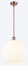 Innovations Lighting 516-1S-AC-G1217-14WV - White Venetian - 1 Light - 14 inch - Antique Copper - Pendant