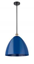 Innovations Lighting 516-1S-BAB-MBD-16-BL - Plymouth - 1 Light - 16 inch - Black Antique Brass - Pendant