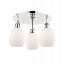 Innovations Lighting 516-3C-PN-G81 - Eaton - 3 Light - 17 inch - Polished Nickel - Flush Mount