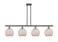 Innovations Lighting 516-4I-BAB-G121-8CBK - Farmhouse Chicken Wire 4 Light Island Light