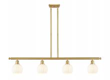 Innovations Lighting 516-4I-SG-G1217-6WV - White Venetian - 4 Light - 48 inch - Satin Gold - Stem Hung - Island Light