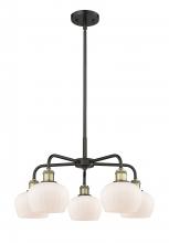 Innovations Lighting 516-5CR-BAB-G91 - Fenton - 5 Light - 25 inch - Black Antique Brass - Chandelier