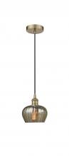 Innovations Lighting 616-1P-AB-G96 - Fenton - 1 Light - 7 inch - Antique Brass - Mini Pendant