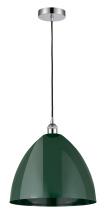 Innovations Lighting 616-1P-PC-MBD-16-GR-LED - Plymouth - 1 Light - 16 inch - Polished Chrome - Cord hung - Mini Pendant