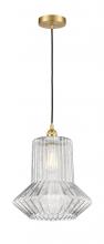 Innovations Lighting 616-1P-SG-G212 - Springwater - 1 Light - 12 inch - Satin Gold - Cord hung - Mini Pendant