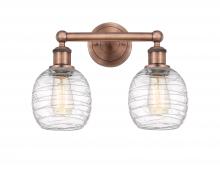 Innovations Lighting 616-2W-AC-G1013 - Belfast - 2 Light - 15 inch - Antique Copper - Bath Vanity Light