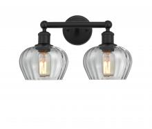 Innovations Lighting 616-2W-BK-G92 - Fenton - 2 Light - 16 inch - Matte Black - Bath Vanity Light