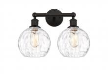 Innovations Lighting 616-2W-OB-G1215-8 - Athens Water Glass - 2 Light - 17 inch - Oil Rubbed Bronze - Bath Vanity Light