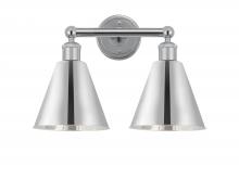 Innovations Lighting 616-2W-PC-MBC-8-PC - Berkshire - 2 Light - 17 inch - Polished Chrome - Bath Vanity Light