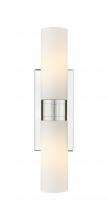 Innovations Lighting 617-2W-PN-G617-8WH - Boreas - 2 Light - 18 inch - Polished Nickel - Bath Vanity Light