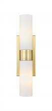 Innovations Lighting 617-2W-SG-G617-8WH - Boreas - 2 Light - 18 inch - Satin Gold - Bath Vanity Light