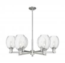 Innovations Lighting 716-6CR-SN-G459-6CL - Preston Bulb - 6 Light - 24 inch - Satin Nickel - Chandelier