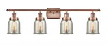 Innovations Lighting 916-4W-AC-G58 - Bell - 4 Light - 36 inch - Antique Copper - Bath Vanity Light