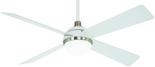 Minka-Aire F623L-WHF/BN - 54" CEILING FAN W/LED LIGHT