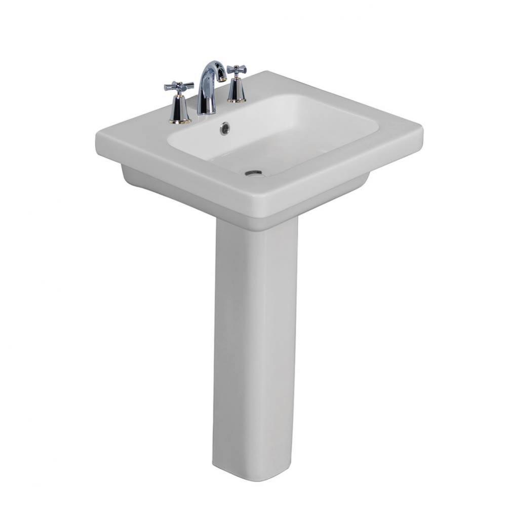 Resort 500 Pedestal Lavatory, White-8&apos;&apos; Widespread