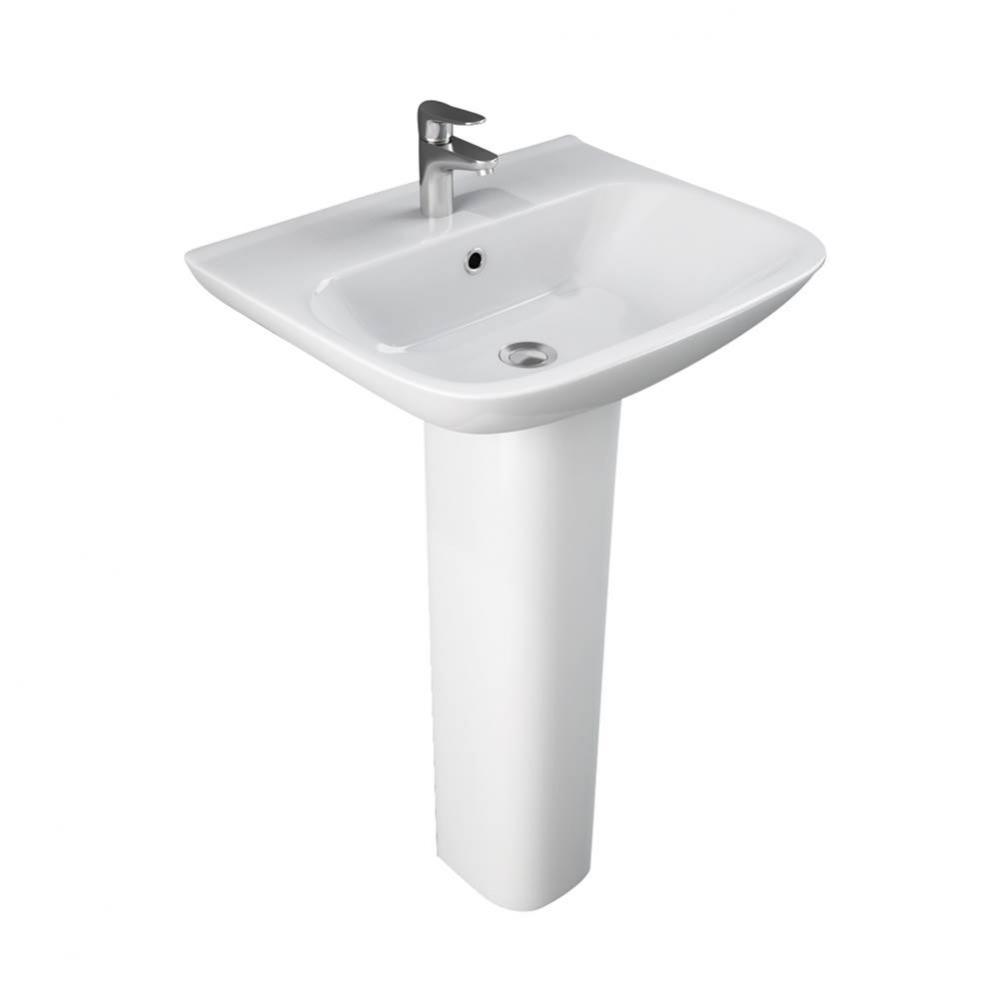 Eden 520 Pedestal Lavatory 8&apos;&apos; Widespread, White