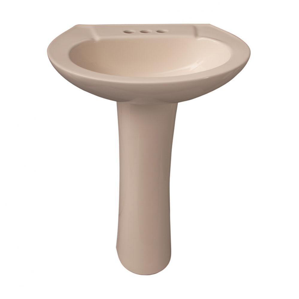 Hampshire 575 Pedestal Lavatory, 4&apos;&apos;cc, Bisque