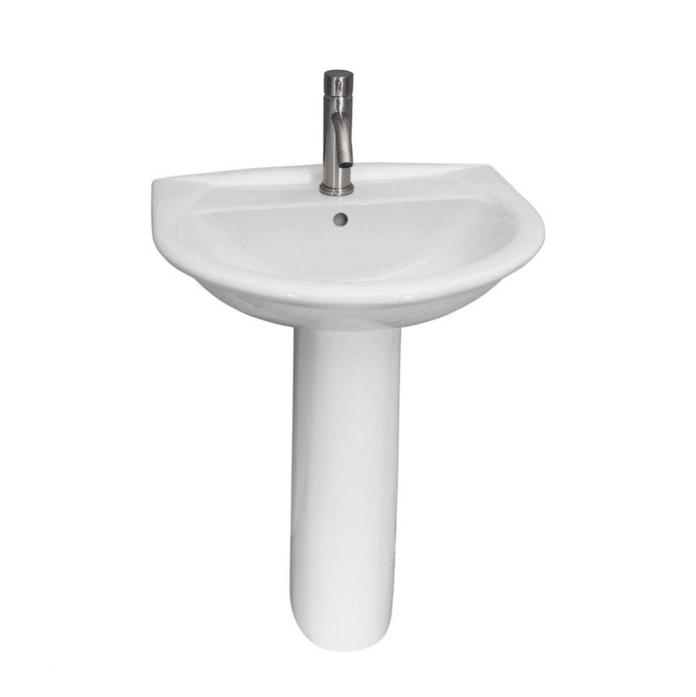 Karla 505 Pedestal Lavatory4&apos;&apos; cc, White