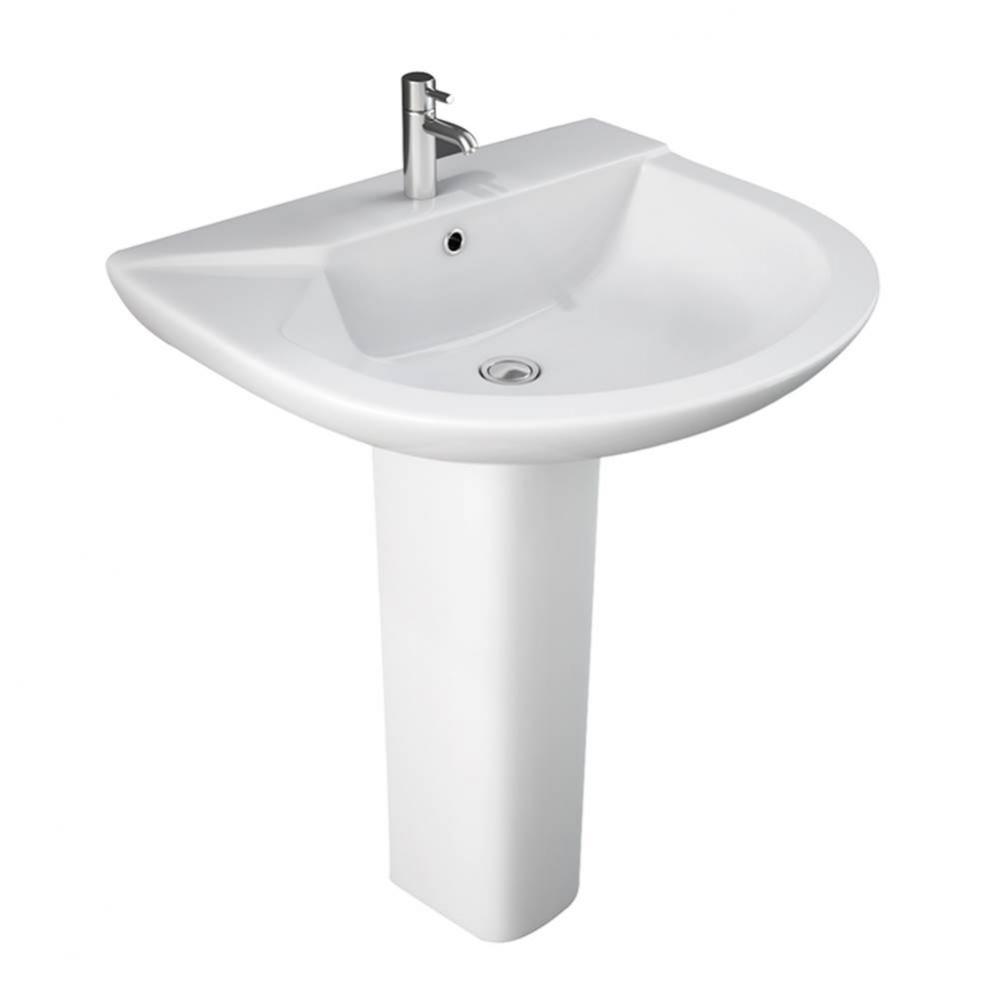 Anabel 630 Pedestal Lavatory8&apos;&apos; Widespread, White